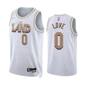Dres Cleveland Cavaliers Kevin Love 0 Nike 2022-23 City Edition Bijela Swingman